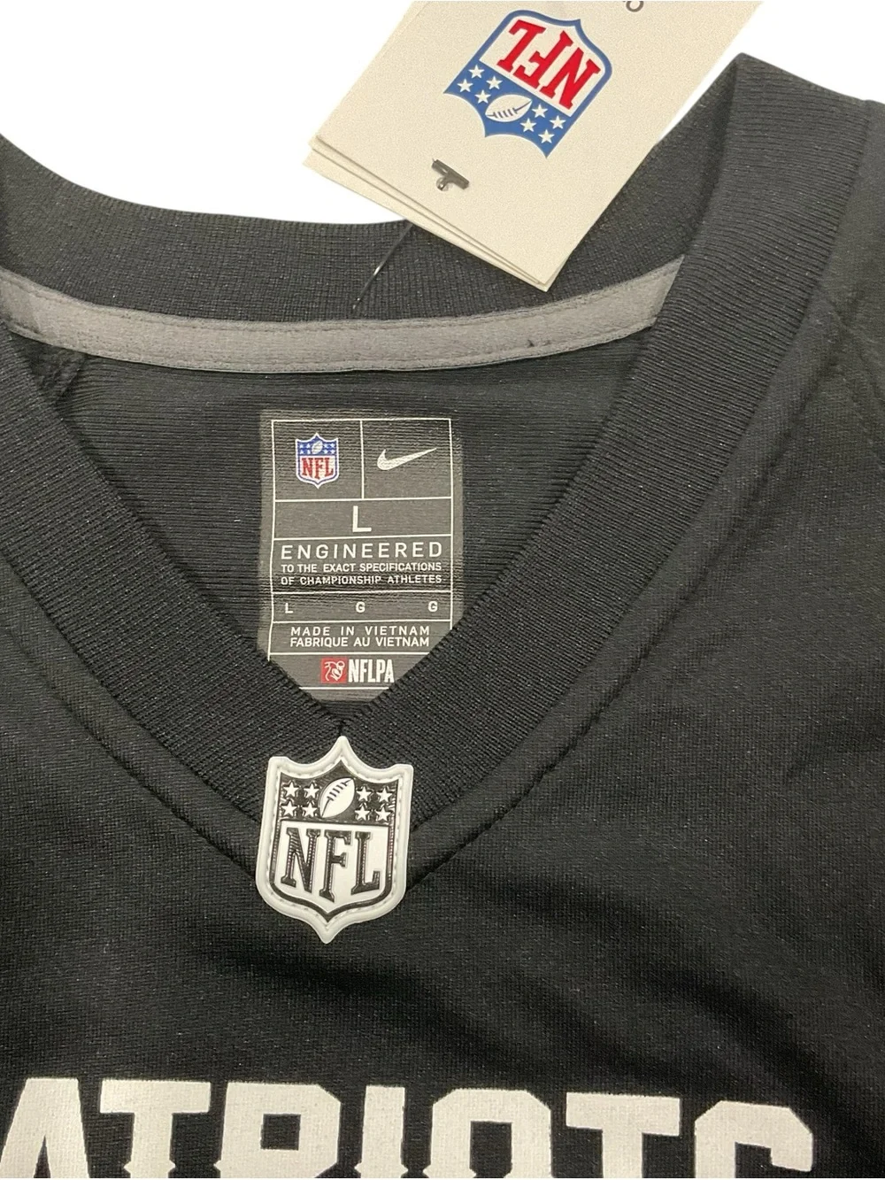 NFL Kids Black Maye #10 Jersey with Navy and Red Trim Large